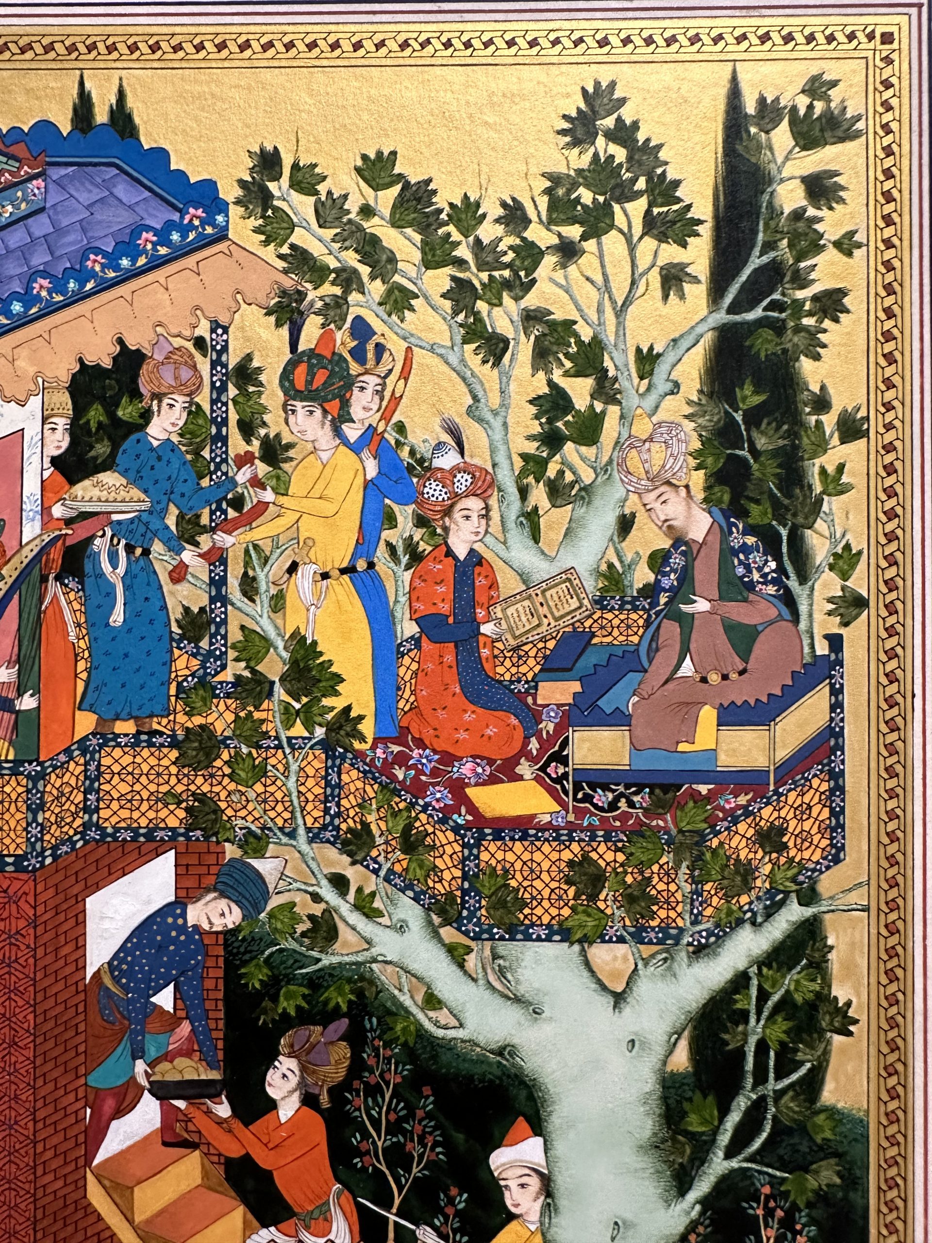 details of difrrent parts of Banquet ainting