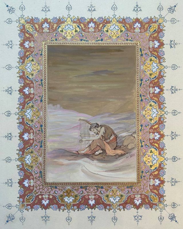 miniature painting of a man in separation pain
